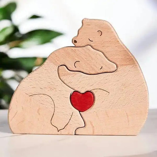 (2) Family Bears v2™ - Wooden Treasures